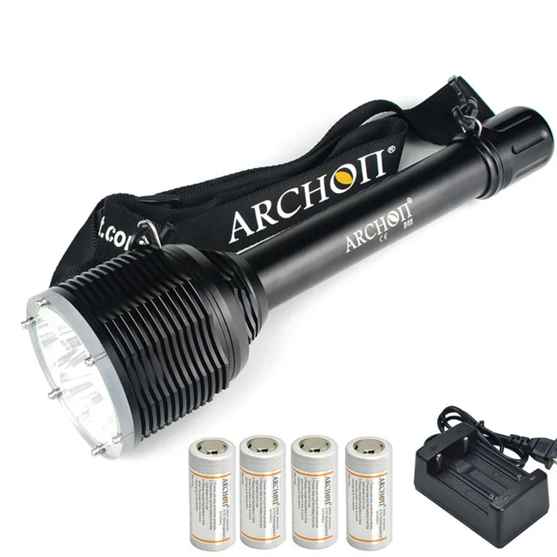 ARCHON D45 II фонарик для дайвинга 6000LM 6 ** L2 светодиодные подводные огни