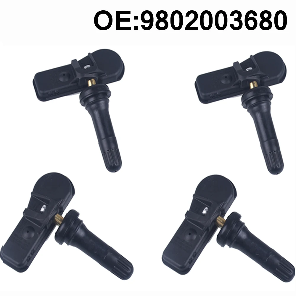 4 шт. датчик давления в шинах TPMS 9802003680 для Citroen c4 c5 C Elysee DS4 DS5 DS9 Berlingo Peugeot 207 308 408