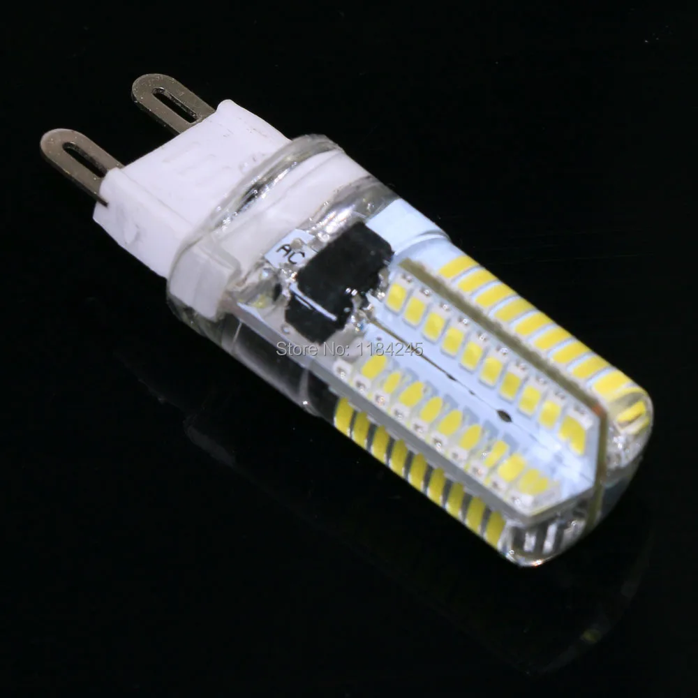Светодиодные лампы G9 с регулируемой яркостью 3014 SMD чип 80 светодиодов 7 Вт 220 В 110