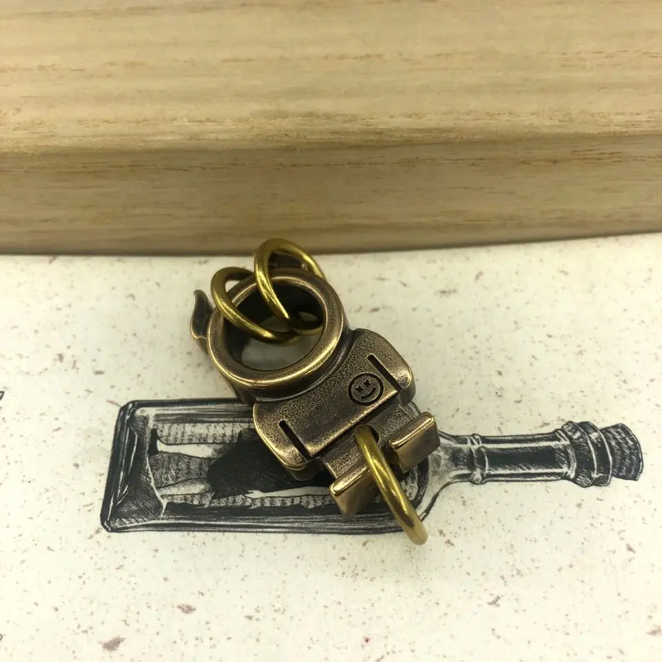 EDC Инструменты Нож бусины латунь гуманоидный Рог бусы на шнурок паракордовый