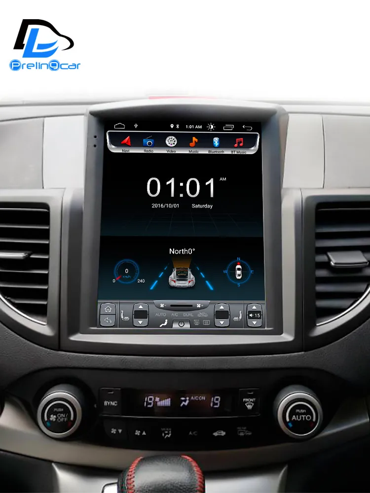 32G rom вертикальный экран android автомобильный gps мультимедийный видео радио плеер в тире для Honda CRV 2012- лет автомобильный navigaton стерео