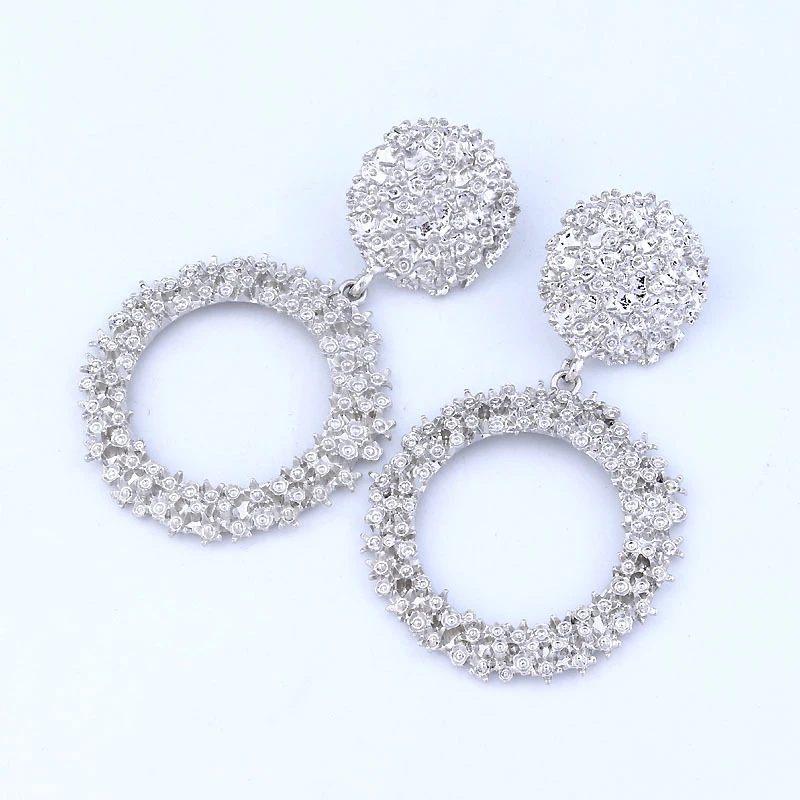 Женские Геометрические серьги-гвоздики DoreenBeads круглые Винтажные серьги цвета