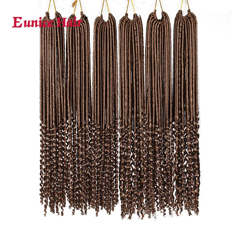 24 пряди 22 &quotСинтетические богини Locs Eunice крючком волосы для наращивания Faux