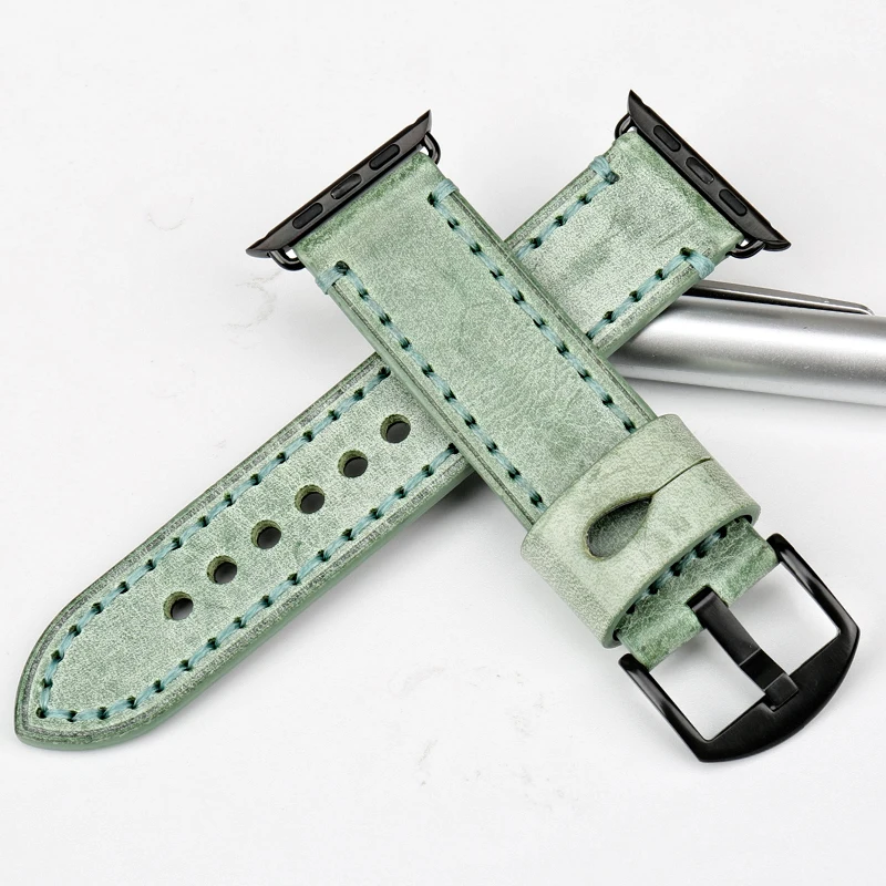 Ремешок MAIKES из натуральной кожи для Apple Watch band 44 мм 40 аксессуары iwatch 4/3/2/1 watch 42 38 |