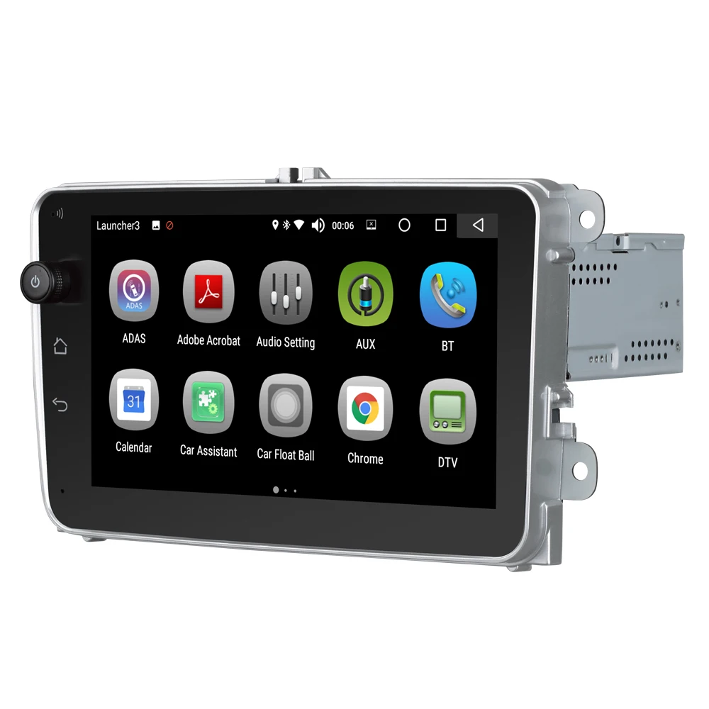 Автомобильный мультимедийный плеер Android 8 0 4 ГБ/32 ГБ DVD для VW/Volkswagen/Golf/Polo/Tiguan/Passat/Jetta