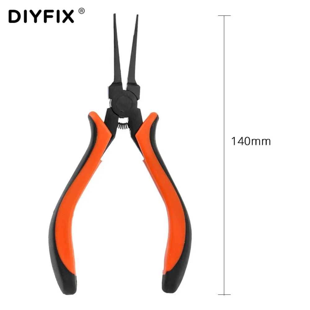 DIYFIX тонкие плоскогубцы для носа с плоской иглой щипцы электрика изготовления