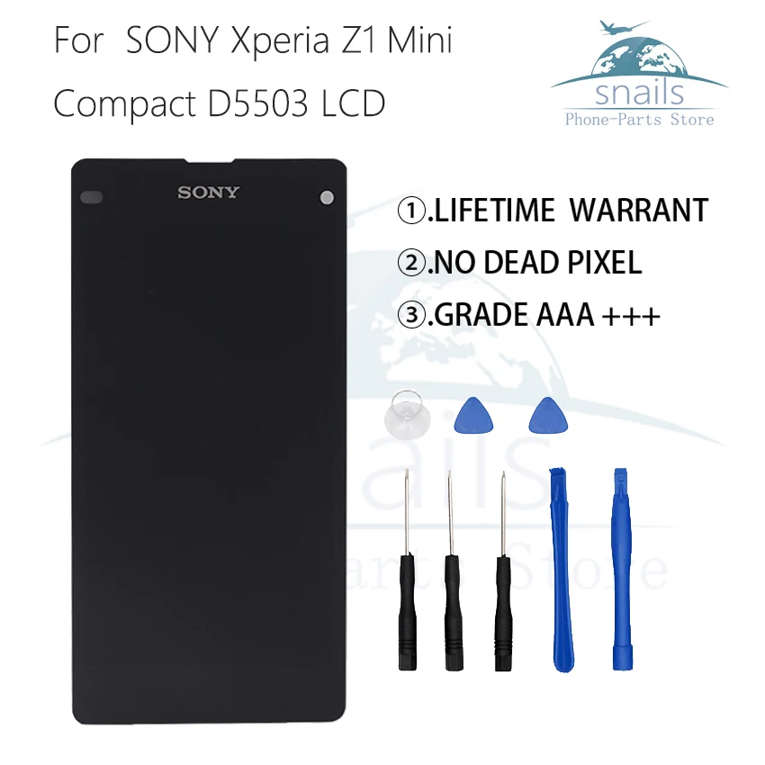 Для Sony Xperia Z1 Compact D5503 M51W ЖК дисплей сенсорный экран дигитайзер для мини Бесплатные