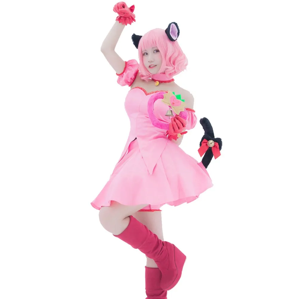 2018 косплей костюм Mew Ichigo (трансформирование) из Токио изготовленный на