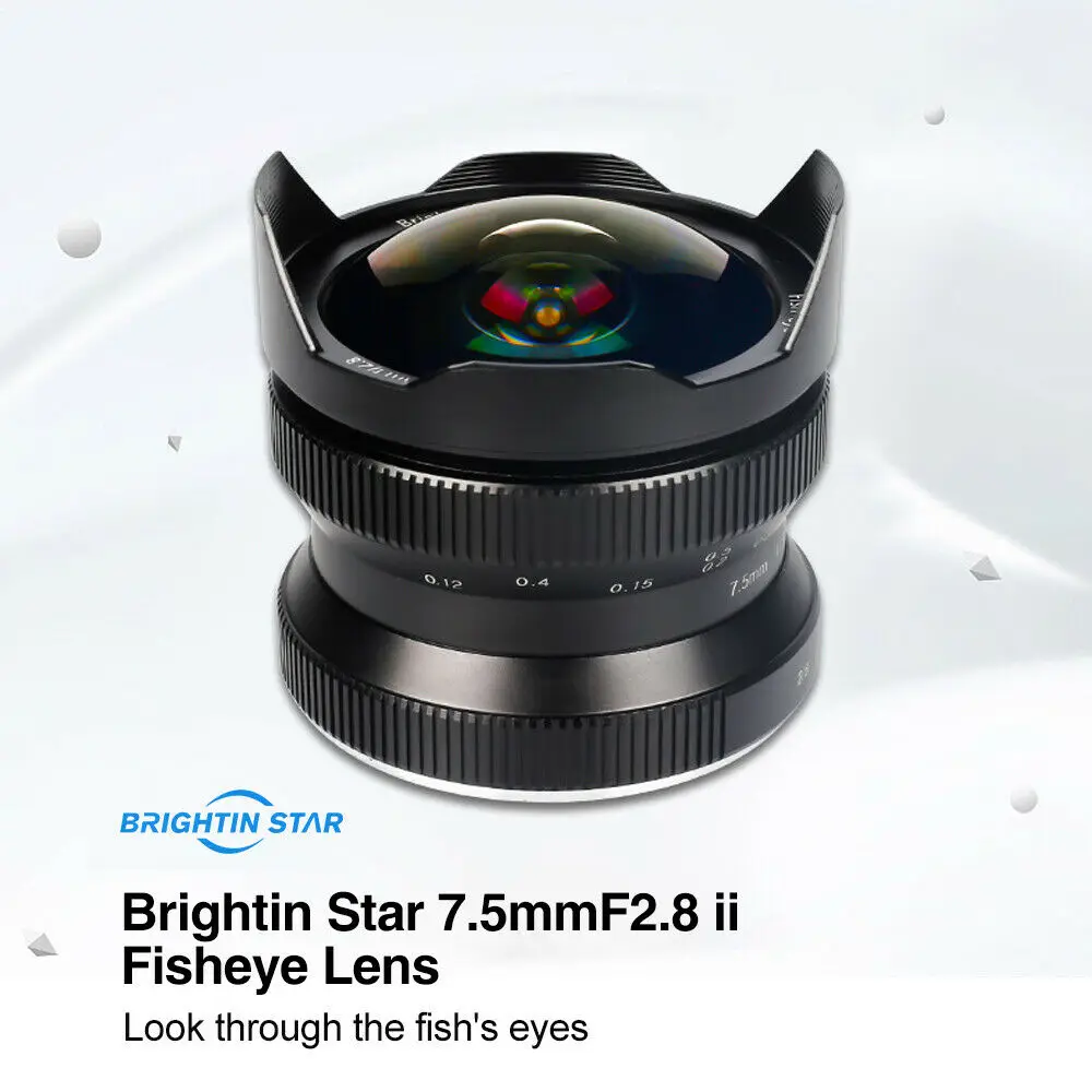 Широкоугольная камера 7 5 мм F/2 8 объектив рыбий глаз 180 градусов для Sony E крепление