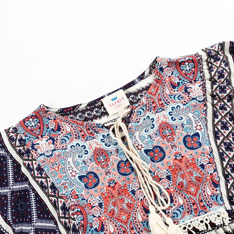 HAYDEN для девочек богемное платье Дети Винтажные наряды Размеры детей 12 лет