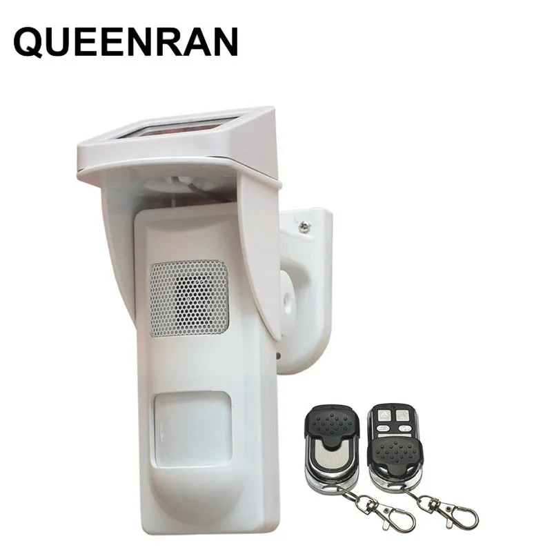 

Simple Outdoor Solar PIR Detector Alarm Motion Sensor with Sound and Flash Reminder, Pet Friendly, Arm/Disarm by Remote Control