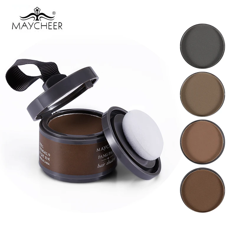 Макияж MAYCHEER, 4 цвета, поучительная линия для волос, тени для бровей, пудра, экстракт розы, бронзатор, макияж, аккуратная симметрия, линия для волос, зеркальная и пуховая