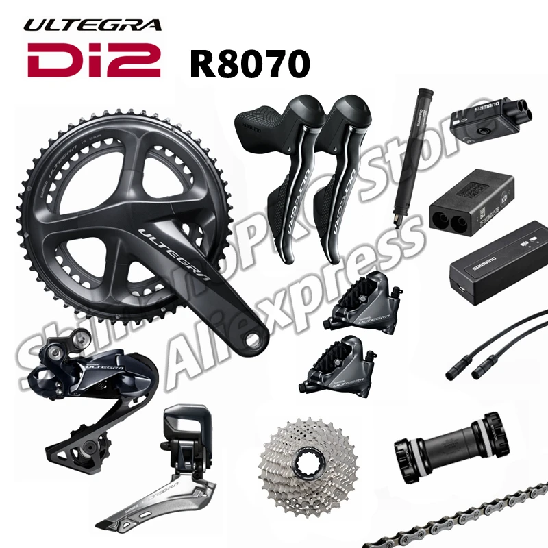 Shimano Ultegra Di2 R8070 Groupset Гидравлический дисковый тормоз-плоское Крепление-2x11-speed R8000 |