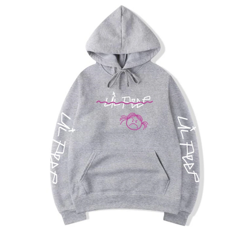 Cap&ampMask as gifts Lil Peep hoodies sweatshirts men women boy girl hip hop Rapper Bboy DJ dancer hooded jacket coat tracksuits | Мужская