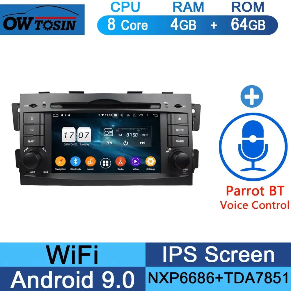 64G Parrot BT " ips Octa 8 ядерный 4 Гб ОЗУ+ 64 Гб ПЗУ Android 9,0 Автомобильный DVD Радио gps Navi для Kia Mohave Borrego 2008- DSP CarPlay Parrot BT - Цвет: 64G Parrot BT