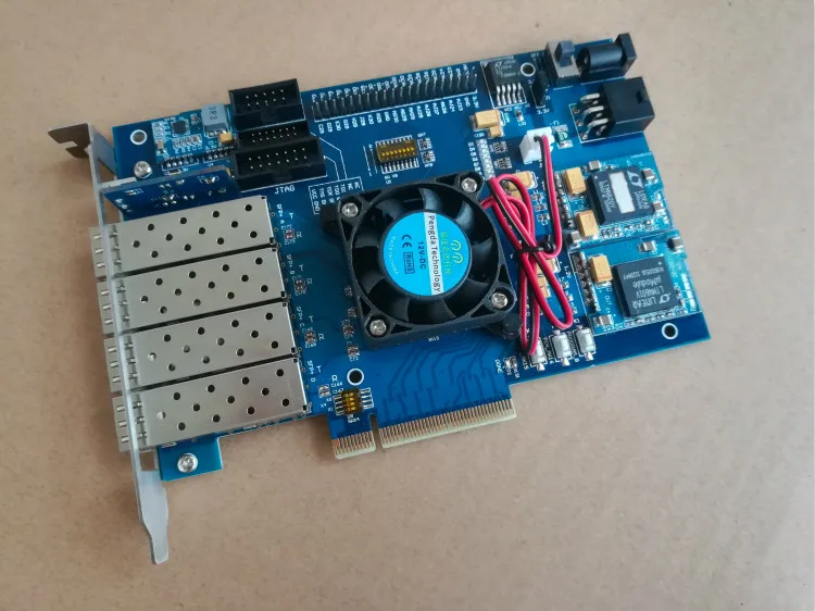 Плата разработки fpga pcie печатная плата Kintex 7 XC K420T SFP + 10G|Соединители| |