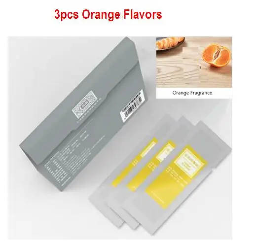 3pcs Orange flavor Xiaomi MIJIA G-Uildford автомобильный выхлоп воздуха Ароматический диффузор устраняет запах MIJIA Интеллектуальный освежитель газа растительный экстракт духи - Цвет: 3pcs Orange flavor