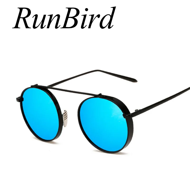 RunBird мужские солнцезащитные очки в стиле стимпанк Солнцезащитные для вождения