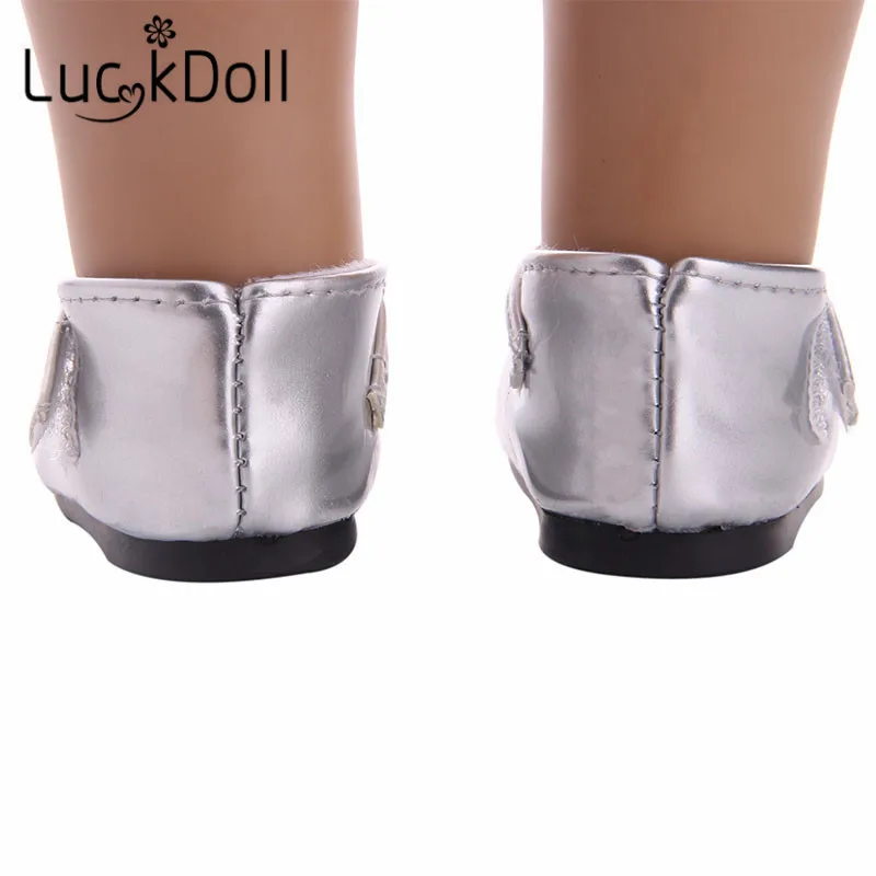 LUCKDOLL Высококачественная обувь принцессы подходит для 18 дюймовой американской