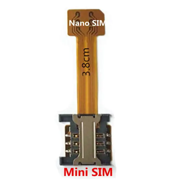 NANO sim to mini Гибридный двойной Nano sim-карта адаптер, преобразователь, удлинитель sd SIM внешний для XIAOMI Redmi Note 3/Note 4/Note 4x/Note 5 - Цвет: NANO sim to mini