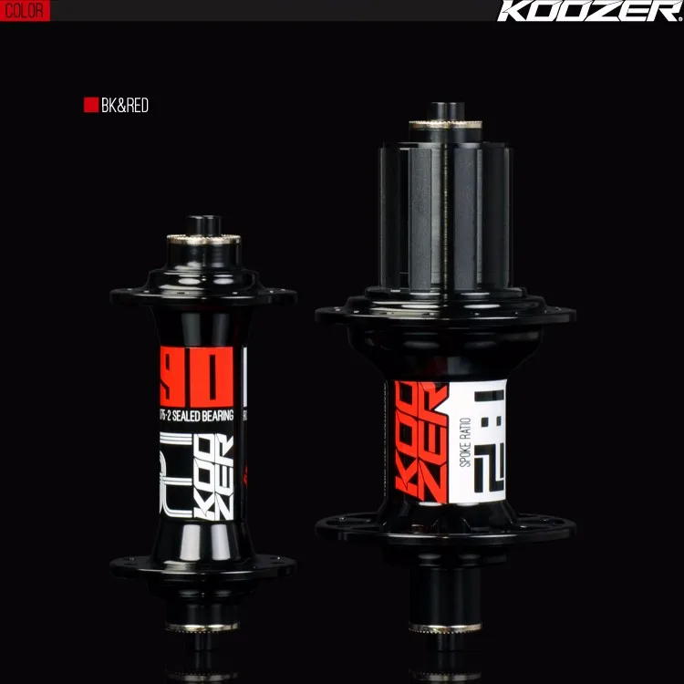 Koozer RS390 концентратора дорожный мотоцикл 100/130 мм дорожный мотоцикл концентраторы 20/задний подшипник центр 24-отверстие велосипед аксессуары 2 цвета