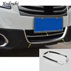 Для Suzuki S-cross scross SX4 2014 2015 2016 2017 ody detector ABS хромированная отделка переднее дно гоночная сетка гриль панель 2 шт.