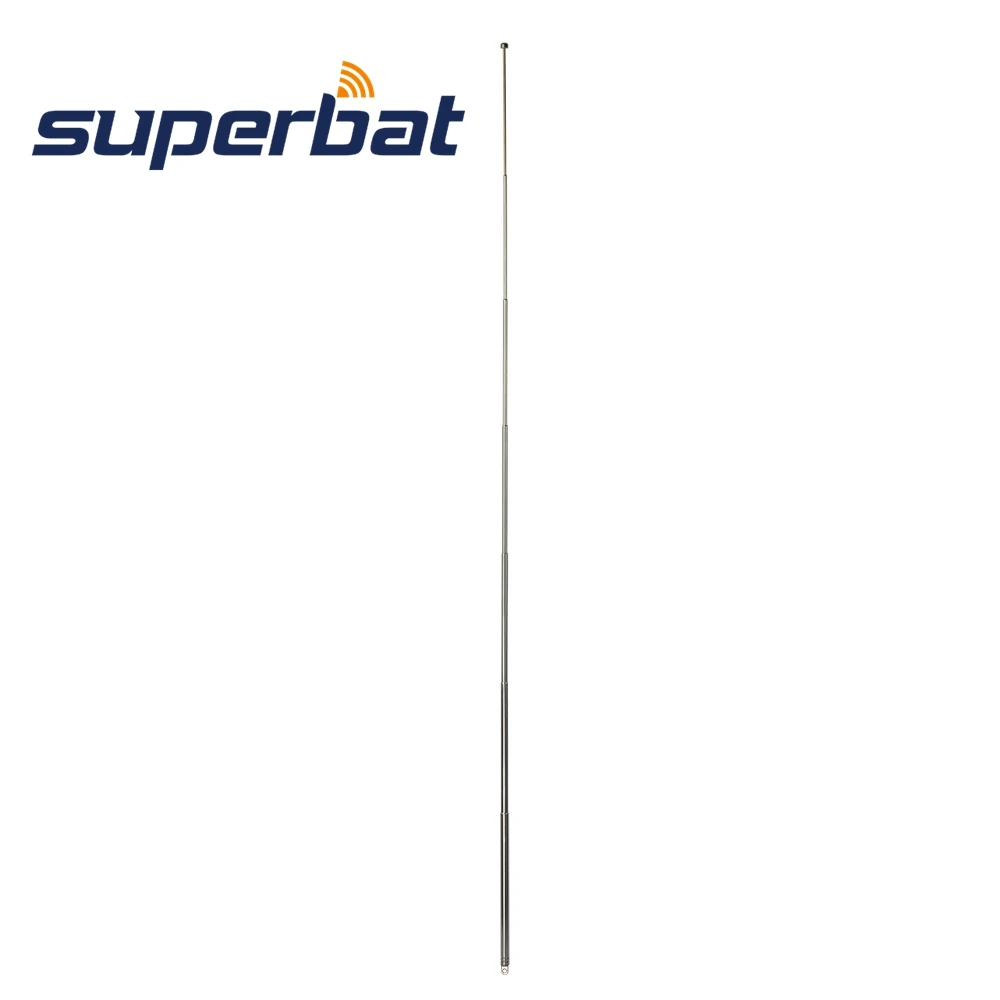 Универсальная ТВ антенна Superbat DAB + AM FM Для помещений 6 секций телескопическая для