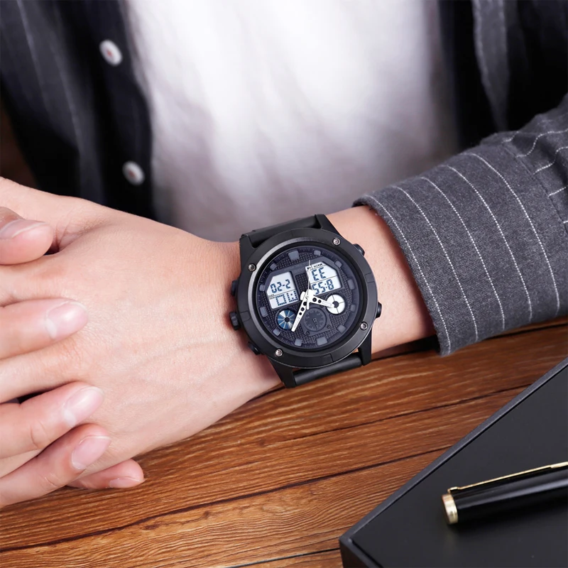 Мужские Цифровые часы SKMEI водонепроницаемые светящиеся электронные с