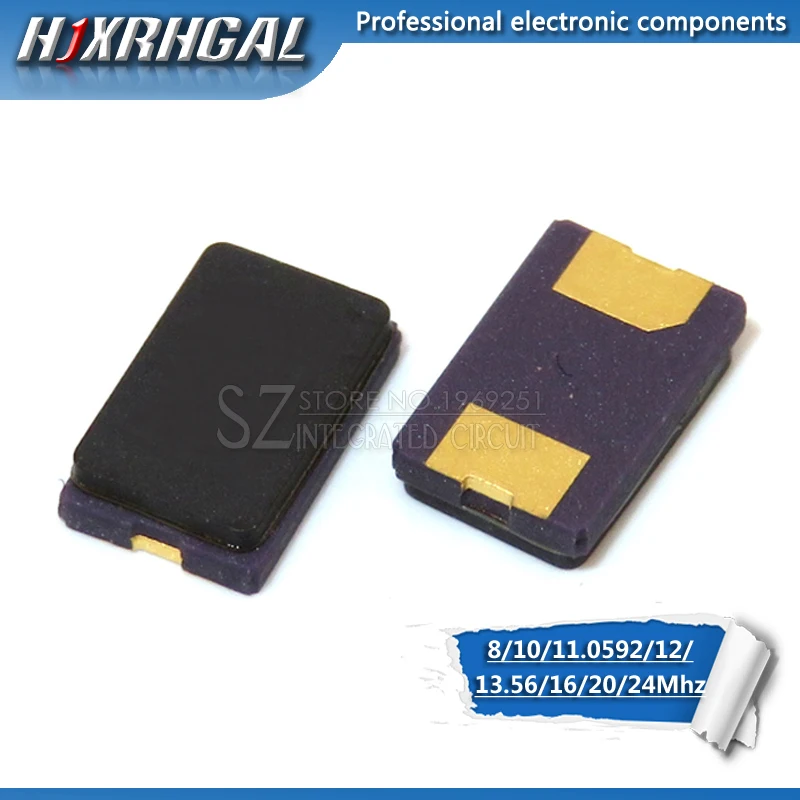 100 шт. 8 МГц 10 11 0592 12 13 56 16 20 24 2 контакта 5032 smd Кварцевый резонатор кристалл новый