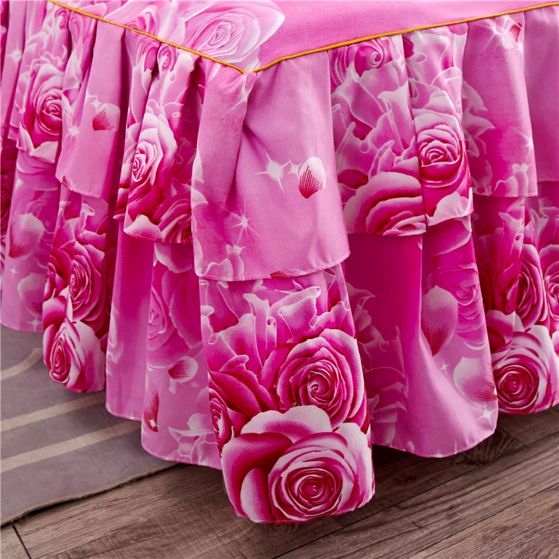 3/4 pcs Bedding Set Thick Sanding Winter Fall use Bed Skirt sheet Duvet cover Pillowcases Twin Full Queen King size | Дом и сад