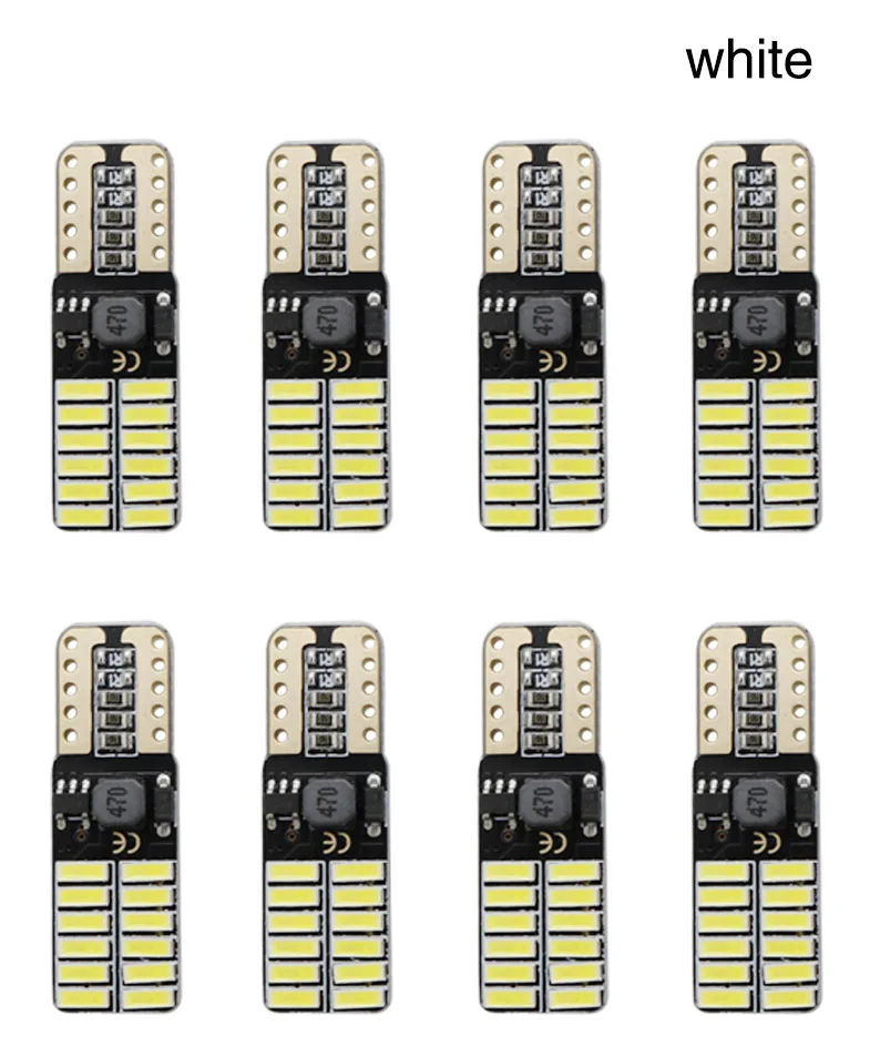8pcs T10 White Пара дымчатые линзы Янтарный светодиодный боковые габаритные огни сигнальные лампы Обновление комплект для Jeep Renegade сбоку Аварийные огни - Цвет: 8pcs T10 White