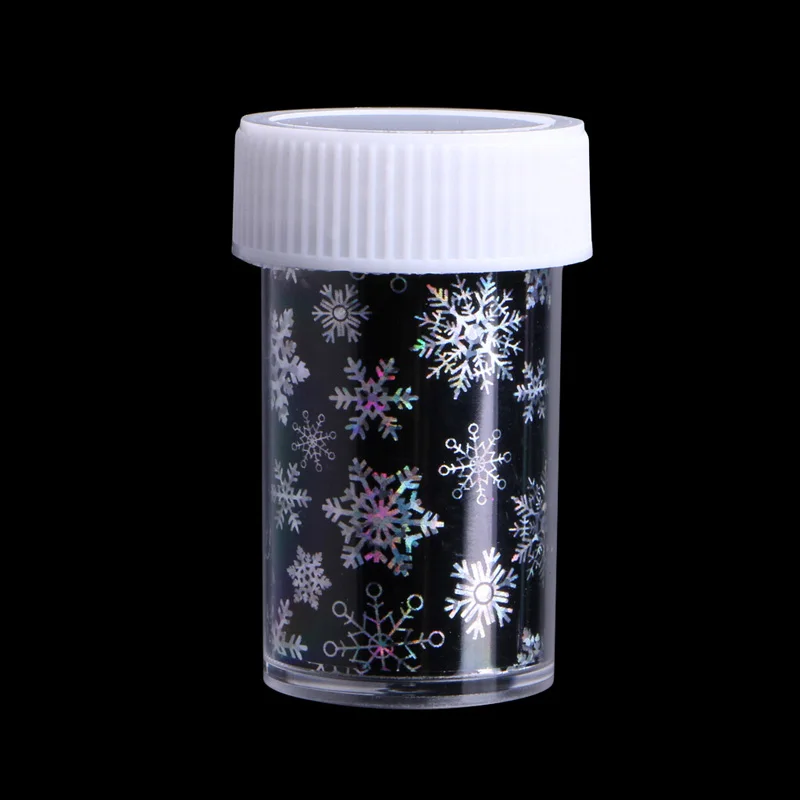 Милые 3D рождественские наклейки для ногтей переводные белые снежинки сделай сам| |