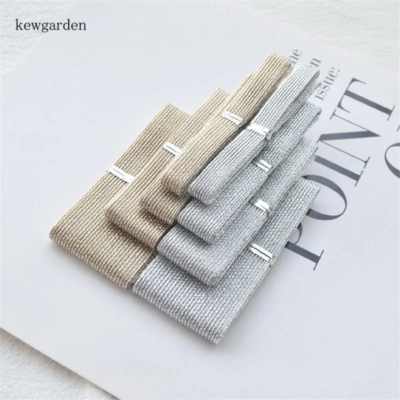 Золотая Серебряная сетчатая лента Kewgarden 38 25 16 9 мм сделай сам бант для волос серьги
