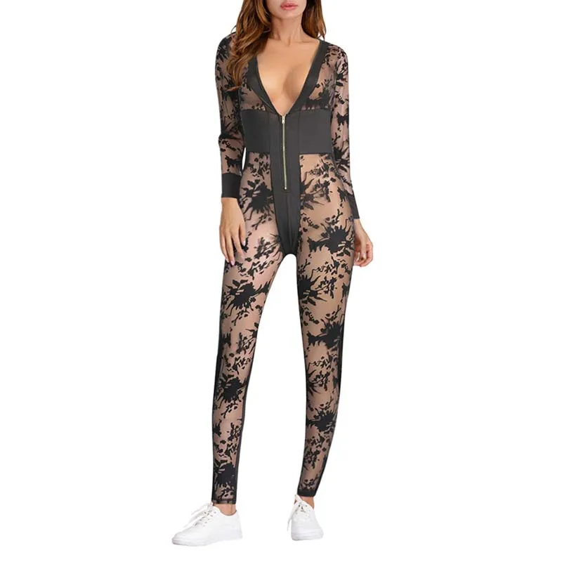 Женское боди сексуальные строчки прозрачные комбинезоны костюм для вечеринки