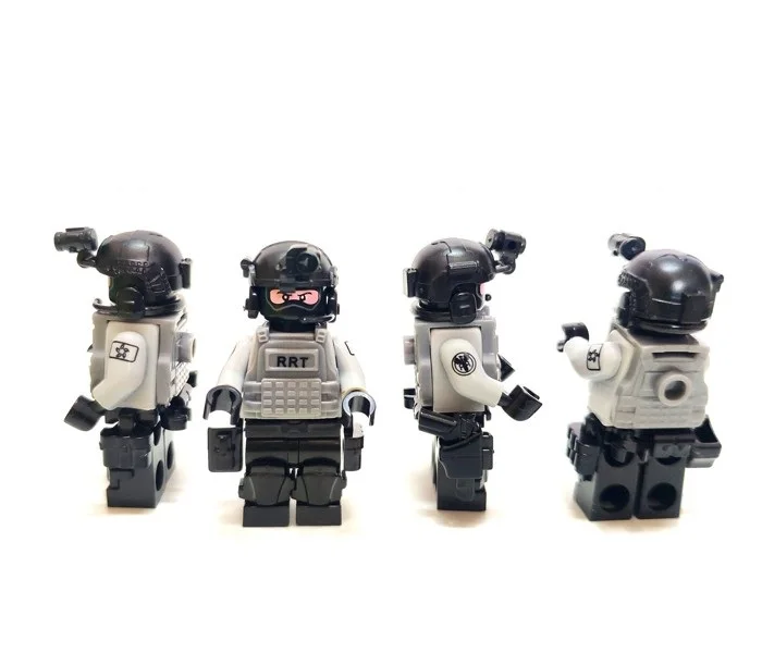 RRT Гонконгская железная дорога ответная команда Swat Полиция военное оружие playmobil Город Мини фигурки части блоки модель игрушки и хобби
