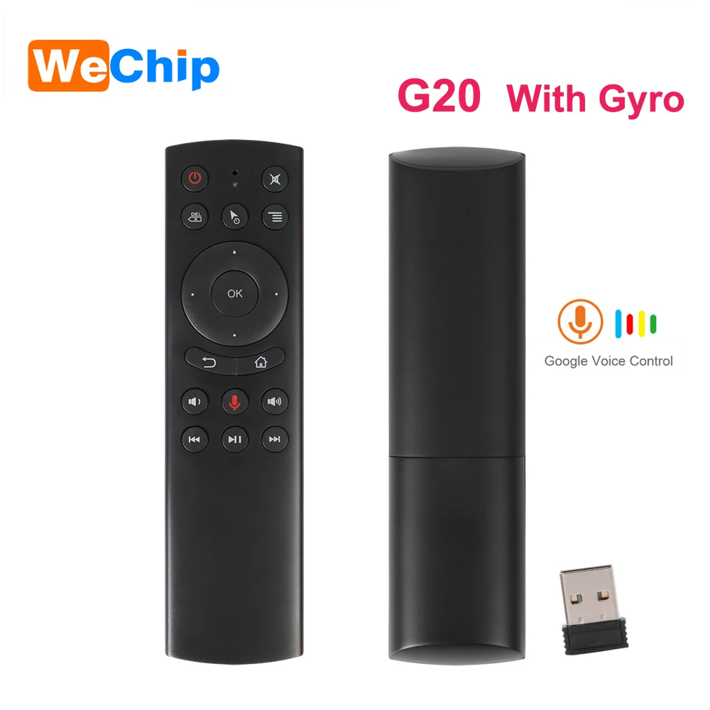 Wechip G20S 2 4G Беспроводная воздушная мышь гироскоп Голосовое управление