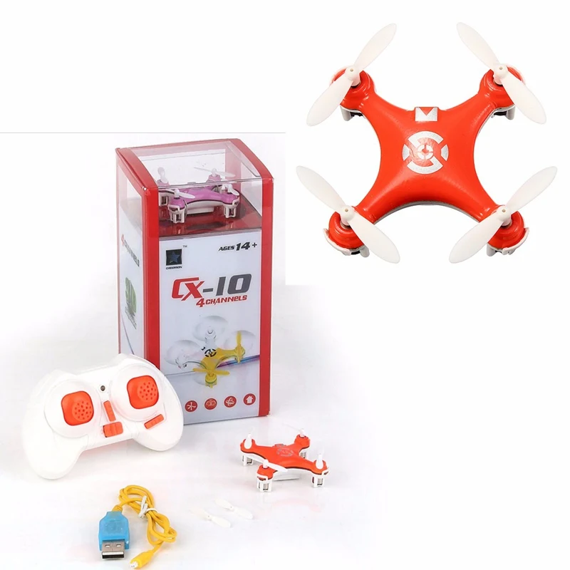 Cheerson CX 10 CX10 Квадрокоптер с дистанционным управлением 4 CH 2 ГГц 6 Axis Gyro Мини Дрон
