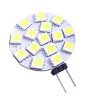 1 шт. Бесплатная доставка 3 Вт G4 LED 5050 SMD 15 светодиодный s 180 градусов теплый белый светодиодный светильник для лодки лампа ACDC 12 В 24 В DC G4 точечный светильник