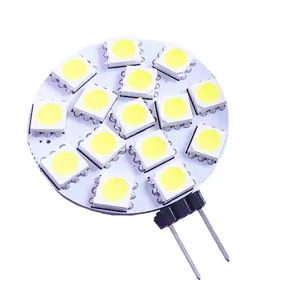 1 шт. Бесплатная доставка 3 Вт G4 LED 5050 SMD 15 светодиодный s 180 градусов теплый белый светодиодный светильник для лодки лампа ACDC 12 В 24 В DC G4 точечный светильник