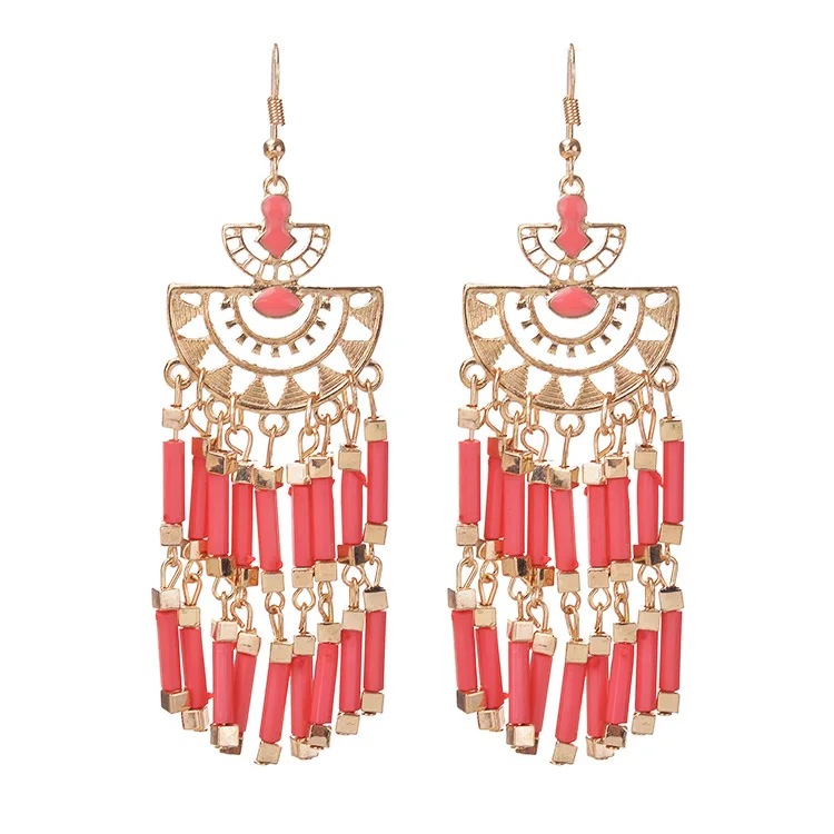 New Luxury Bohemia Style Tassel Women Earings Wedding Statement Jewelry Dangle | Украшения и аксессуары