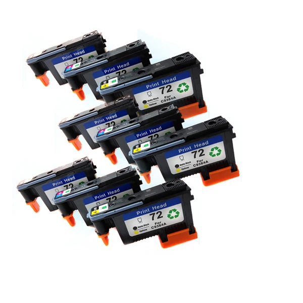 3 компл./лот совместимый для hp72 печатающая головка C9380A/C9383A/C9384A Designjet