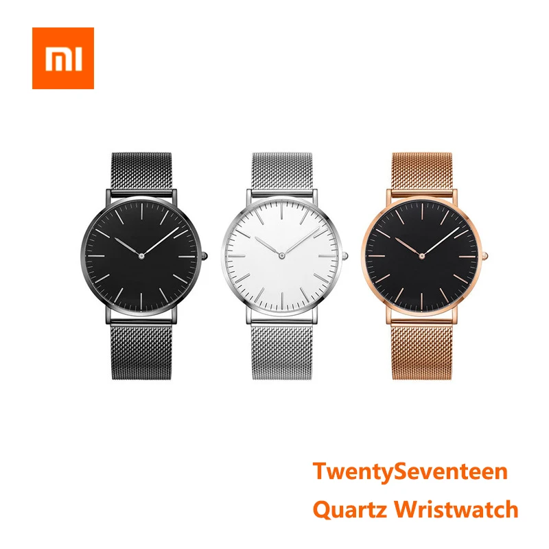 Xiaomi TwentySeventeen кварцевые наручные часы из нержавеющей стали 5,5 мм для мужчин и женщин, водонепроницаемые часы со стальным браслетом, 3 АТМ, подарок для влюбленных