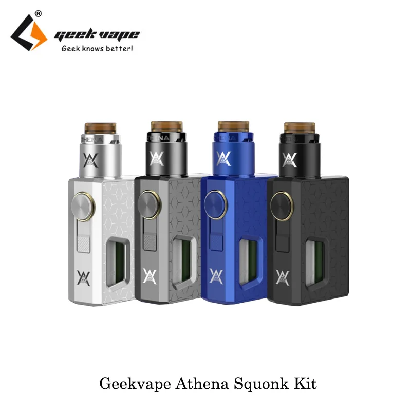 Оригинальный geekvape Athena squonk комплект механический мод VAPE 6.5 мл бутылка с RDA танк