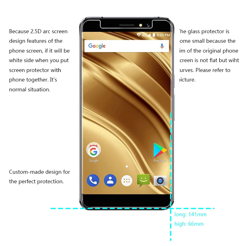 Защитное стекло HOPELF для Ulefone S8 Pro 2 шт. закаленное 2.5D 9H пленка телефона | Мобильные