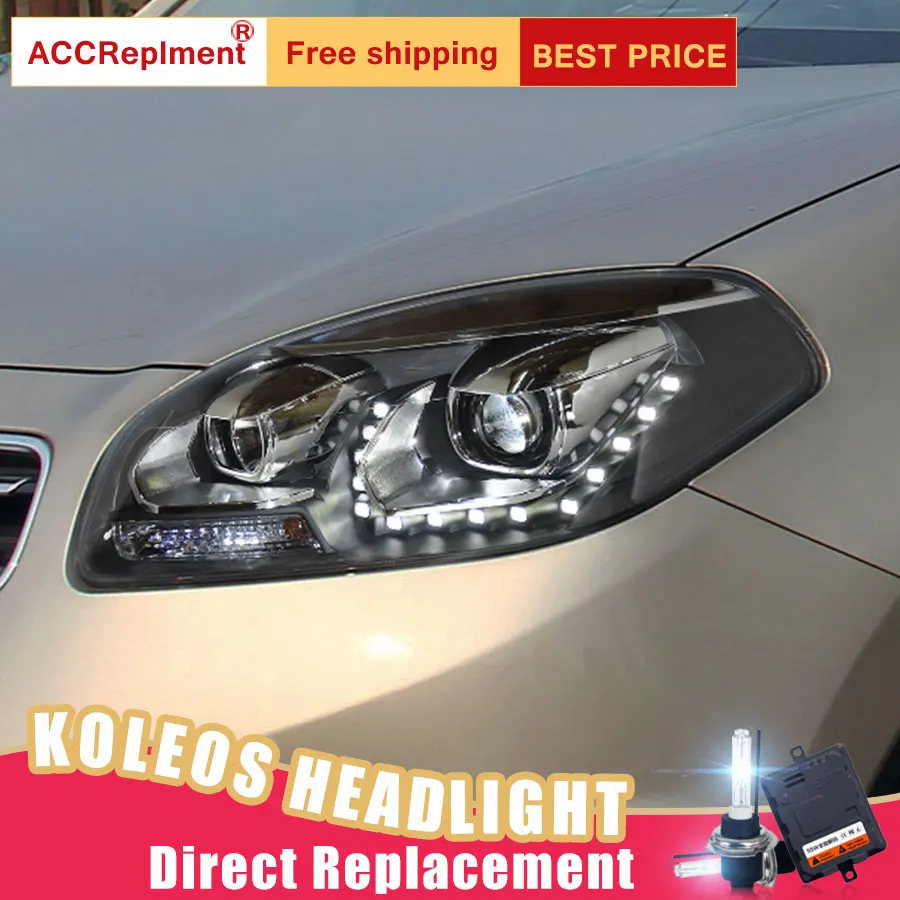 Светодиодные фары для Renault Koleos 2012 2016 2 шт. светодиодный ные Автомобильные
