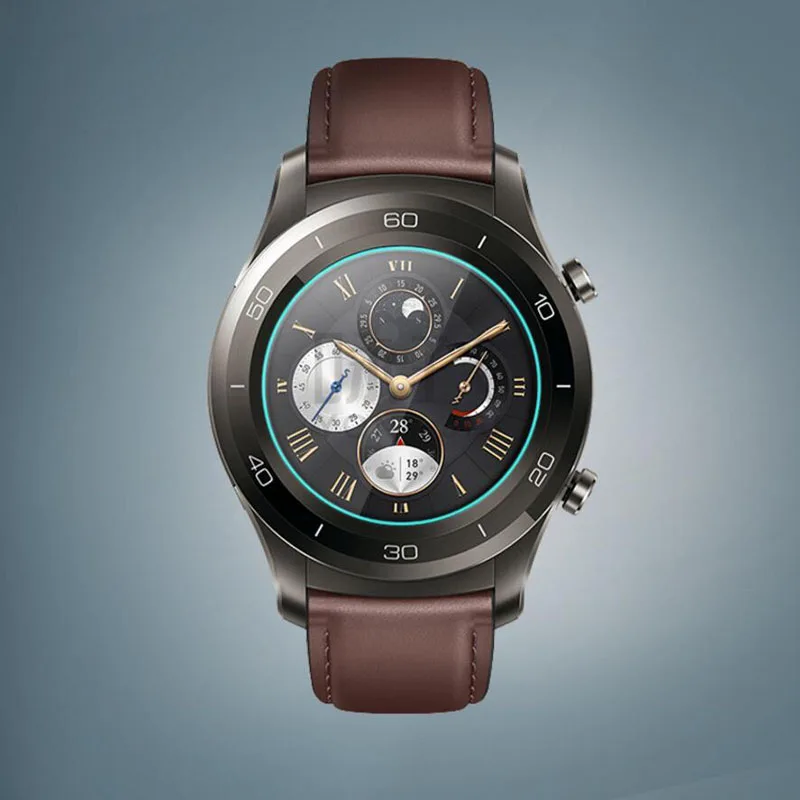 Прозрачная защитная пленка из закаленного стекла для умных часов Huawei Watch 2