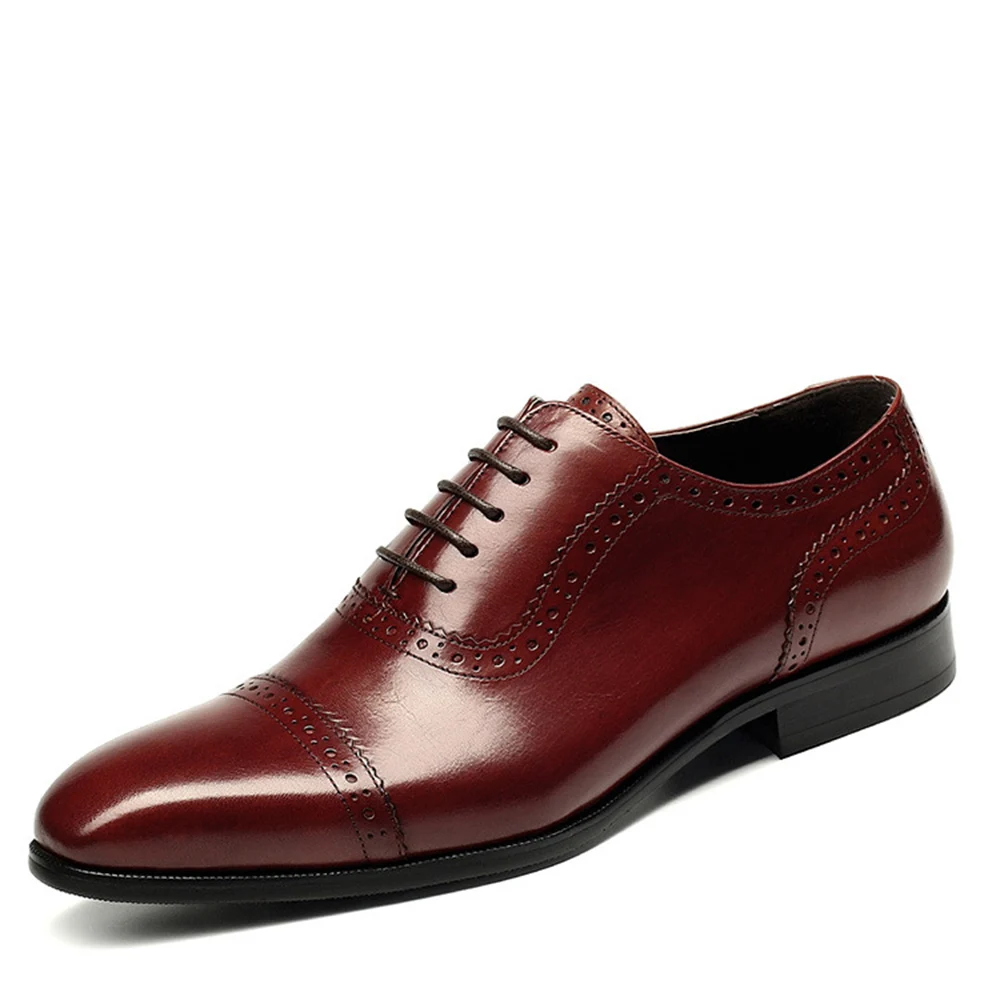 Мужские классические туфли Sipriks из натуральной кожи с заостренным мысом | Обувь