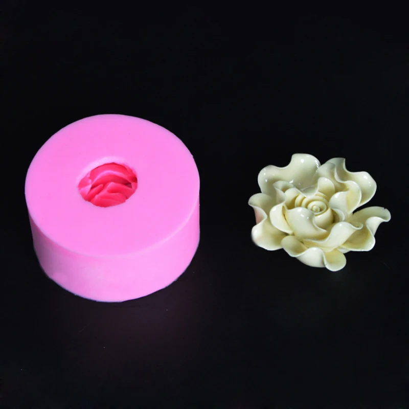 3D Роза силиконовая форма для торта украшения инструменты Sugarcraft свадебный цветок