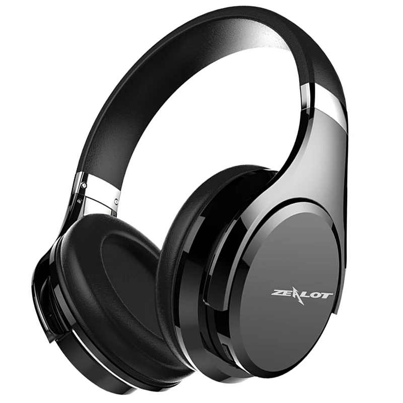 ZEALOT B21 накладные басы стерео Bluetooth наушники Беспроводная гарнитура сенсорное управление шумоподавление с микрофоном - Цвет: Black