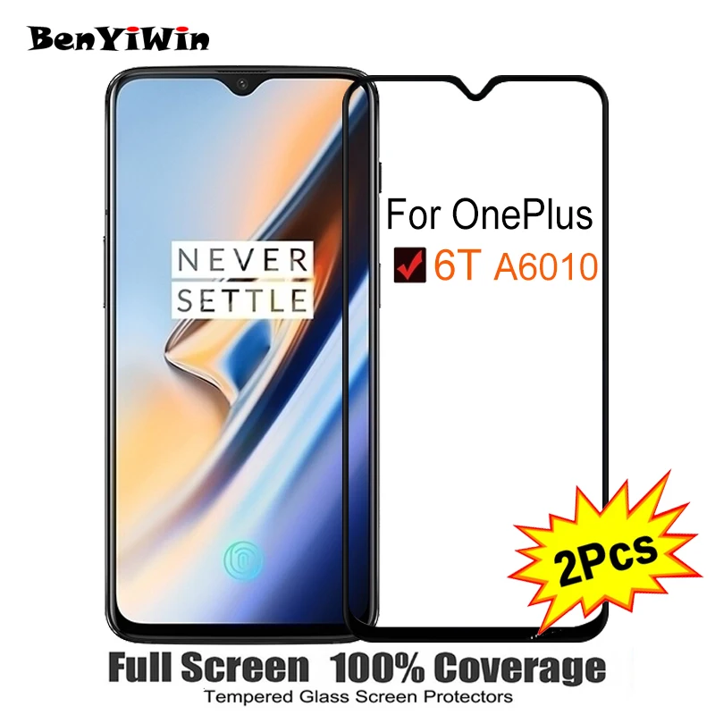 Закаленное стекло для Oneplus 6 T 41 дюймов 9H 2 шт. | Мобильные телефоны и аксессуары
